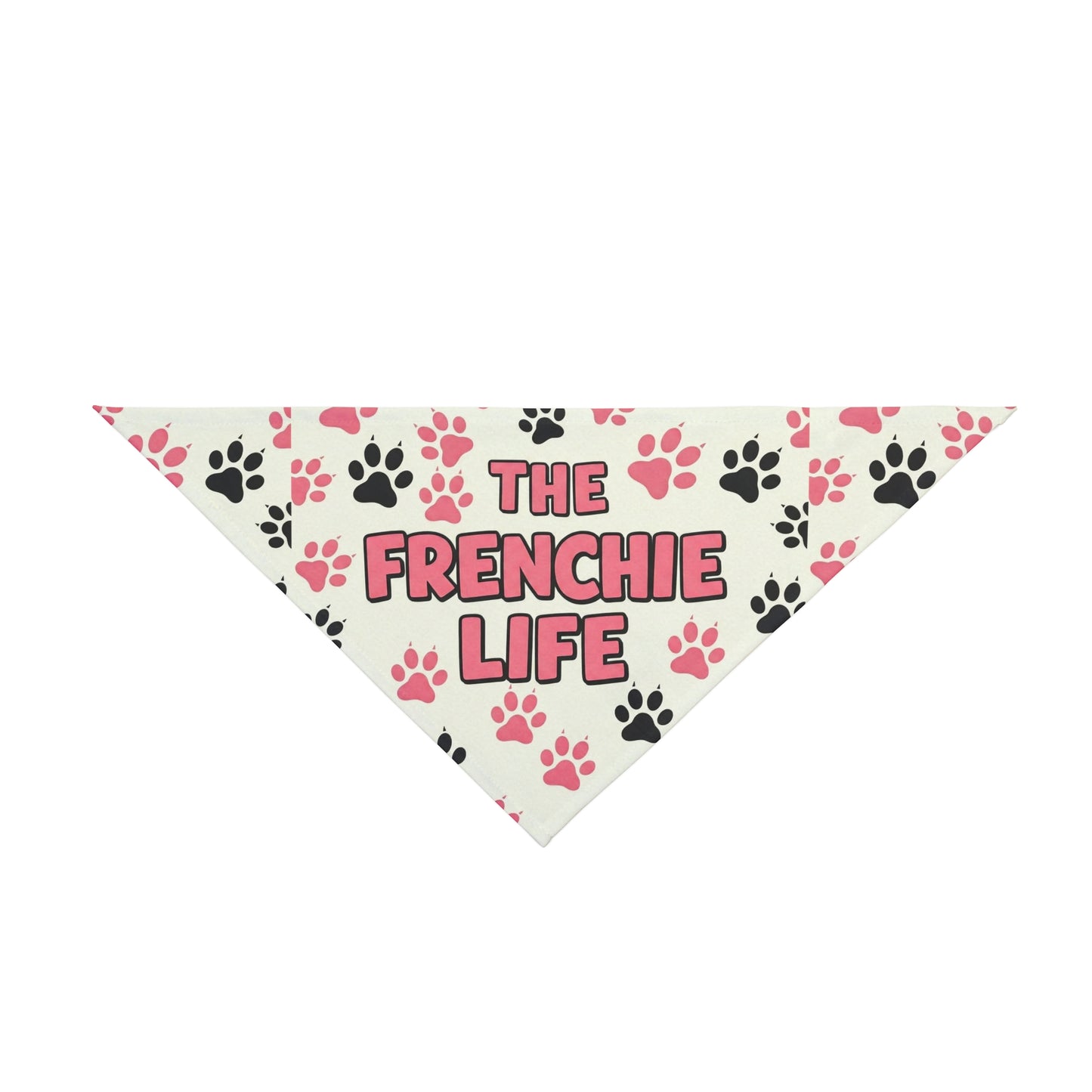 The Frenchie Life Bandana (Pink and Black)