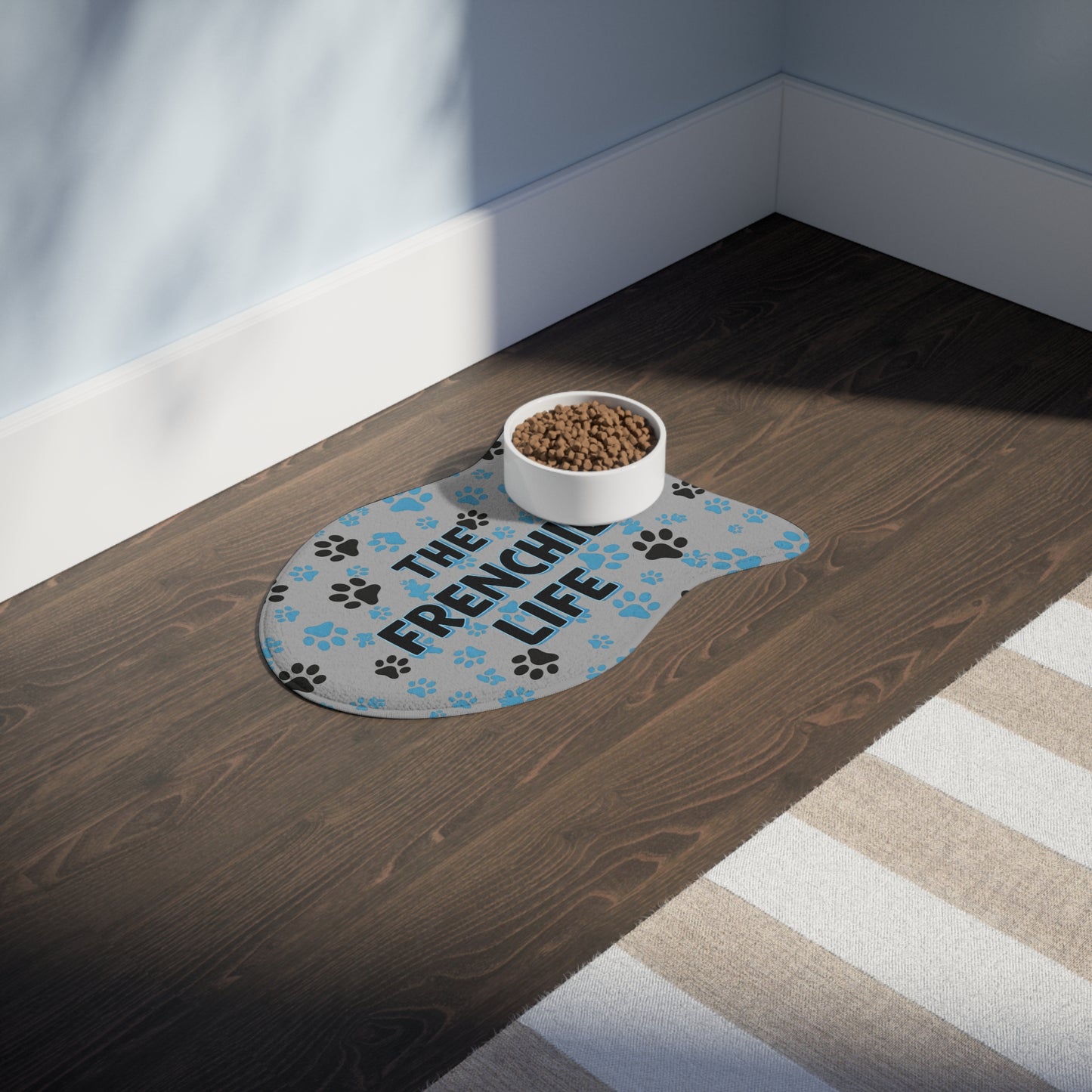 The Frenchie Life Feeding Mat (Blue)