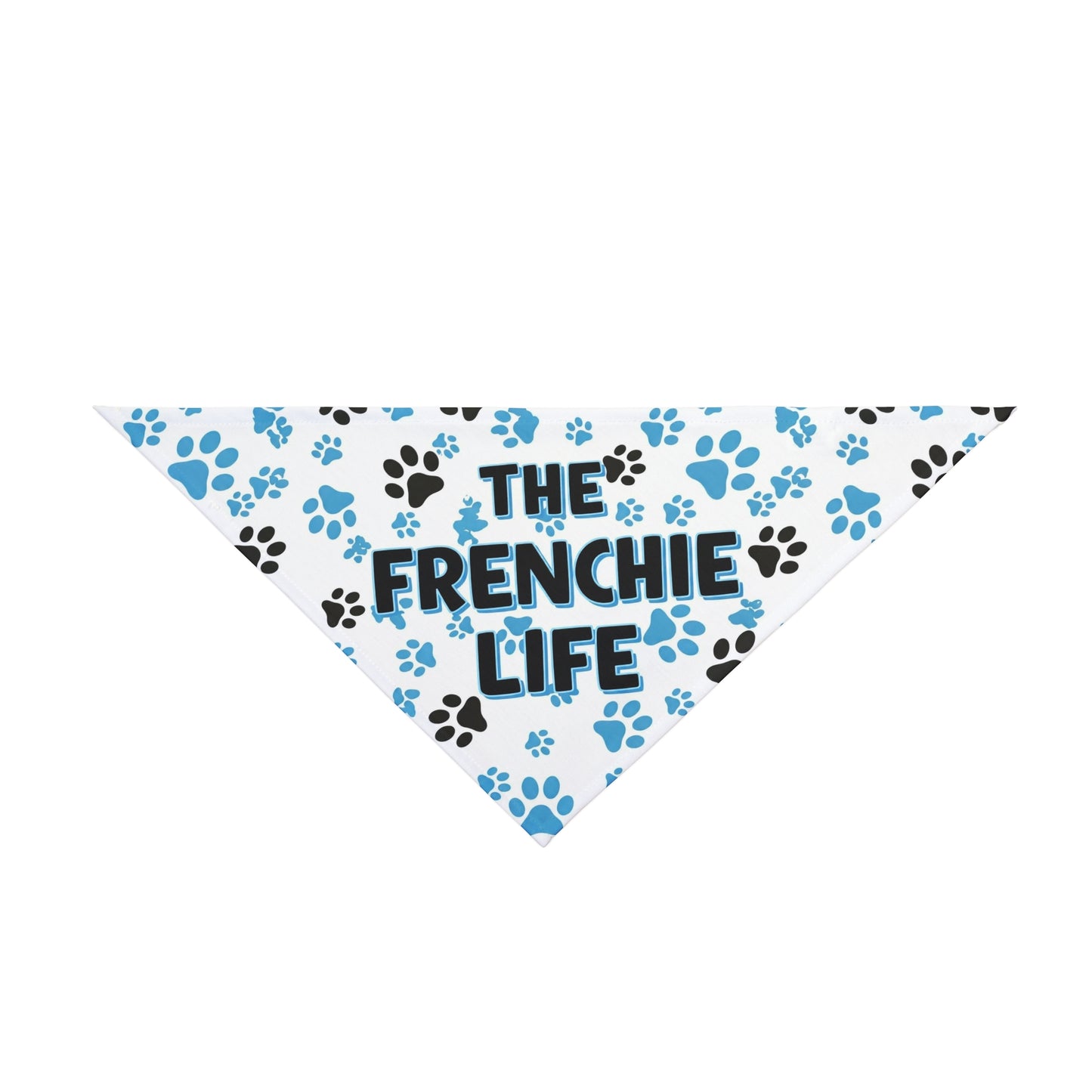 The Frenchie Life Bandana (Blue and Black)