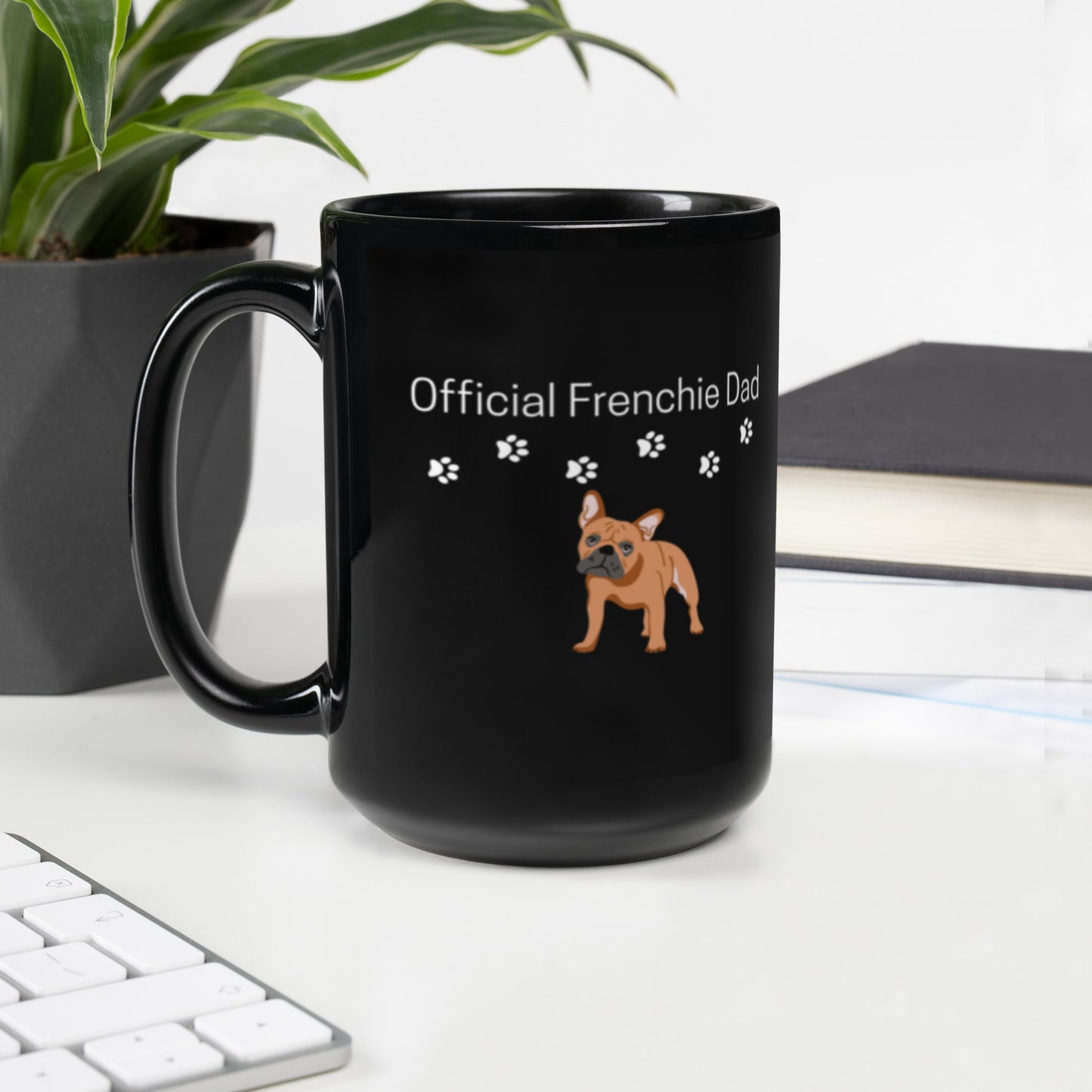 Dad Black Glossy Mug