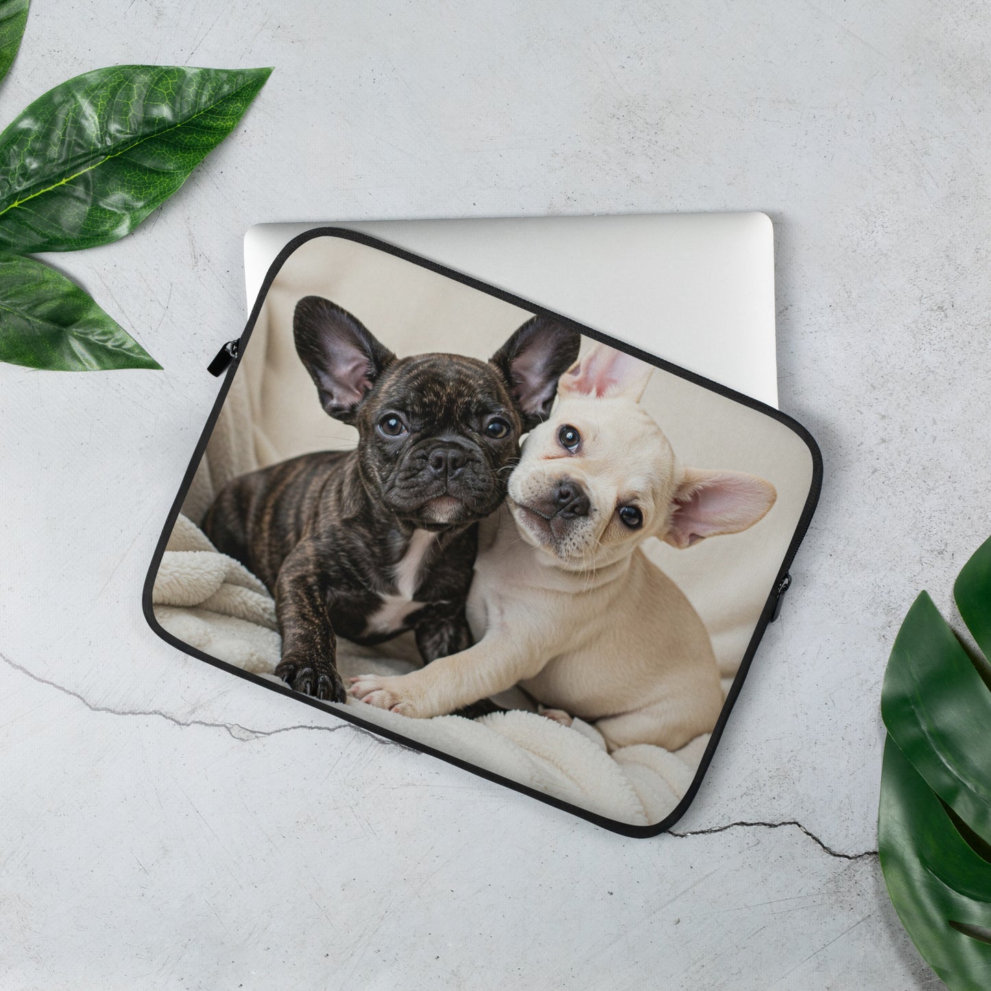 Double Frenchie Laptop Sleeve