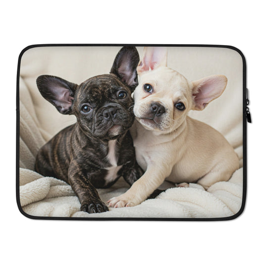 Double Frenchie Laptop Sleeve