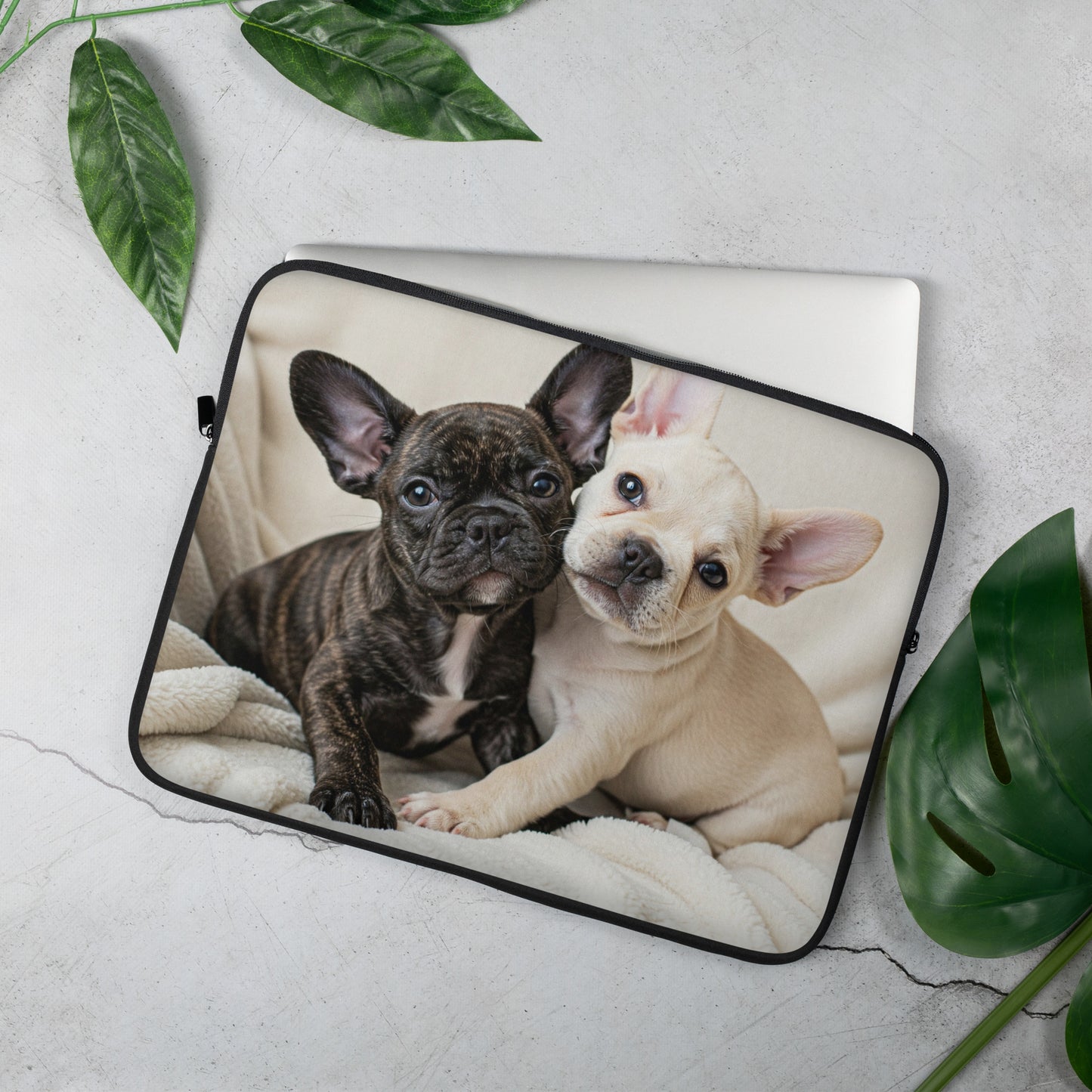 Double Frenchie Laptop Sleeve