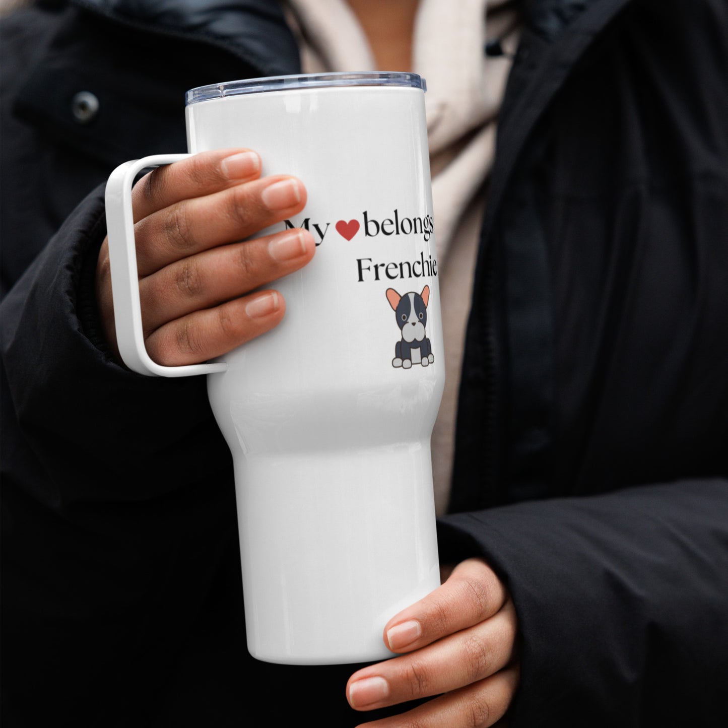 Heart Travel Mug With a Handle