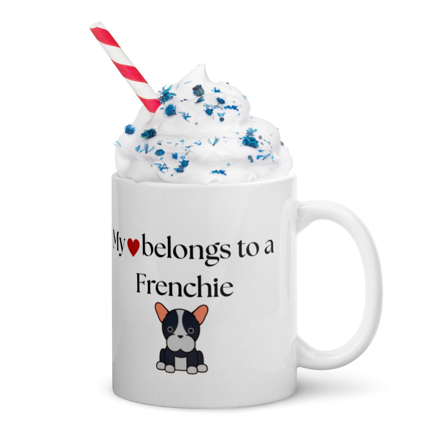 Heart White Glossy Mug