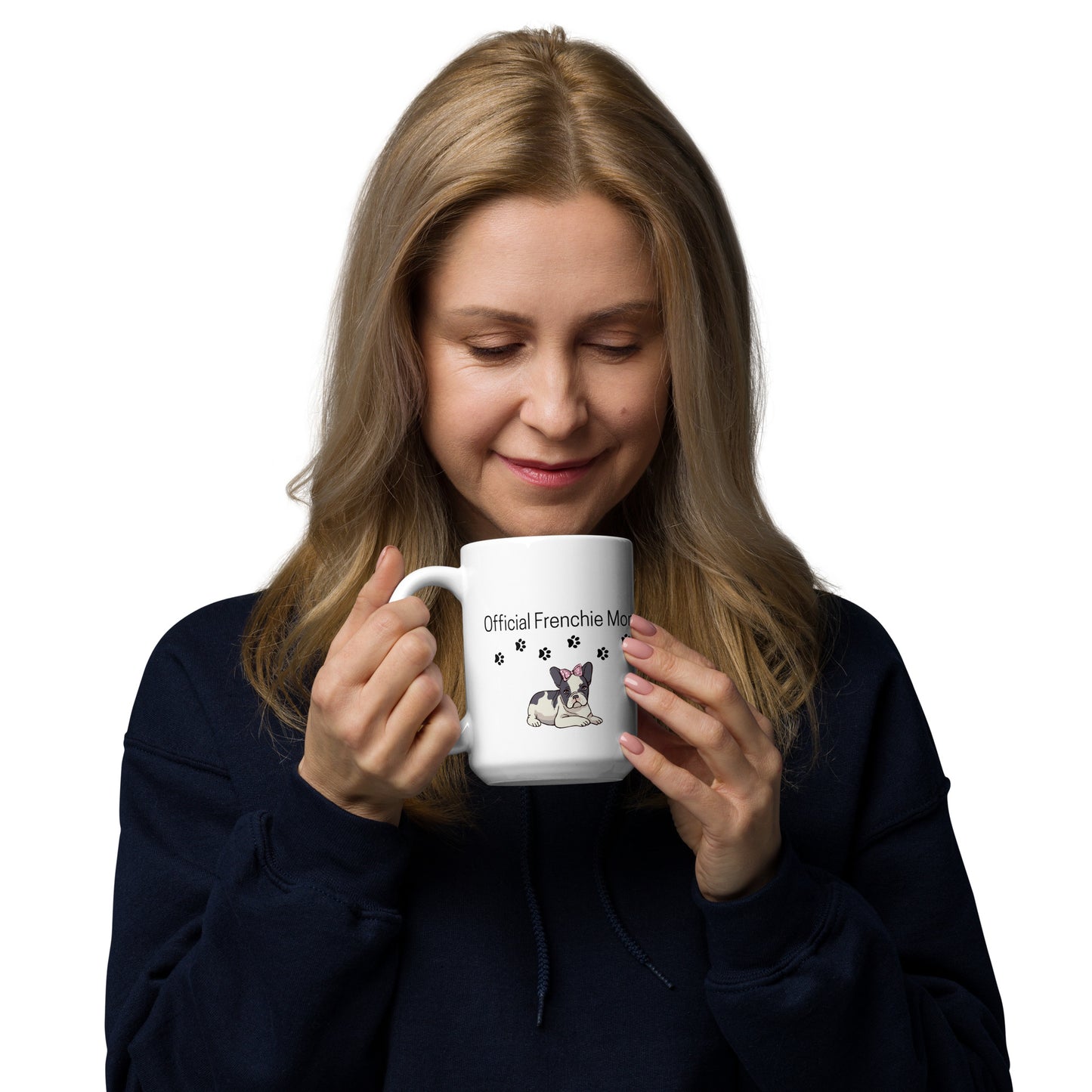 Mom White glossy mug