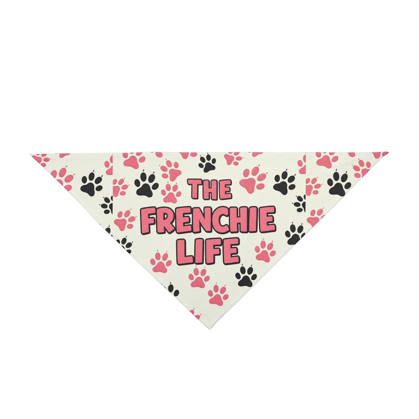 The Frenchie Life Bandana (Pink and Black)