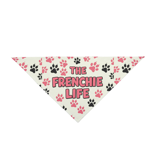 The Frenchie Life Bandana (Pink and Black)