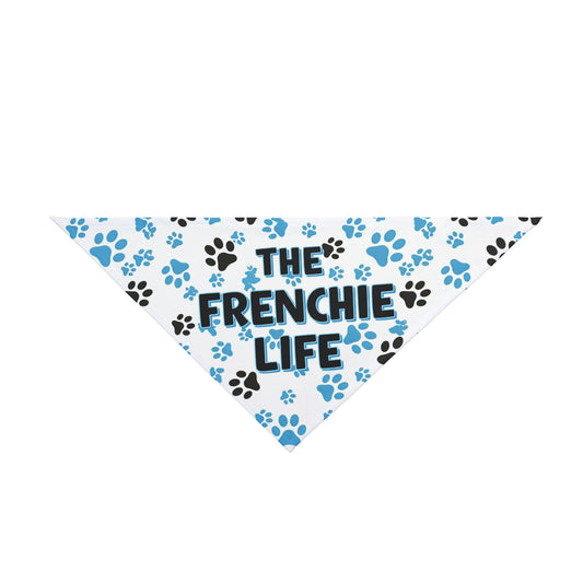 The Frenchie Life Bandana (Blue and Black)