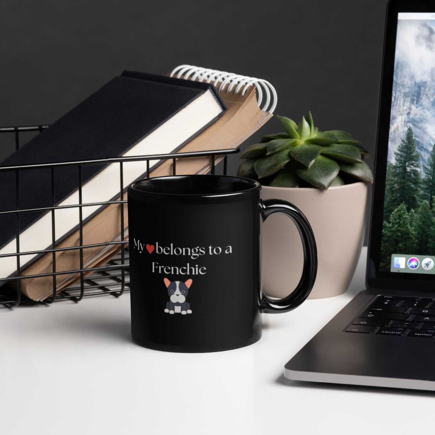 Heart Black Glossy Mug