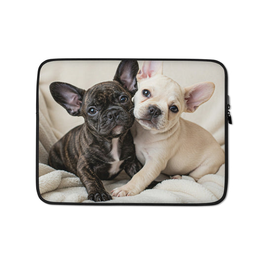 Double Frenchie Laptop Sleeve