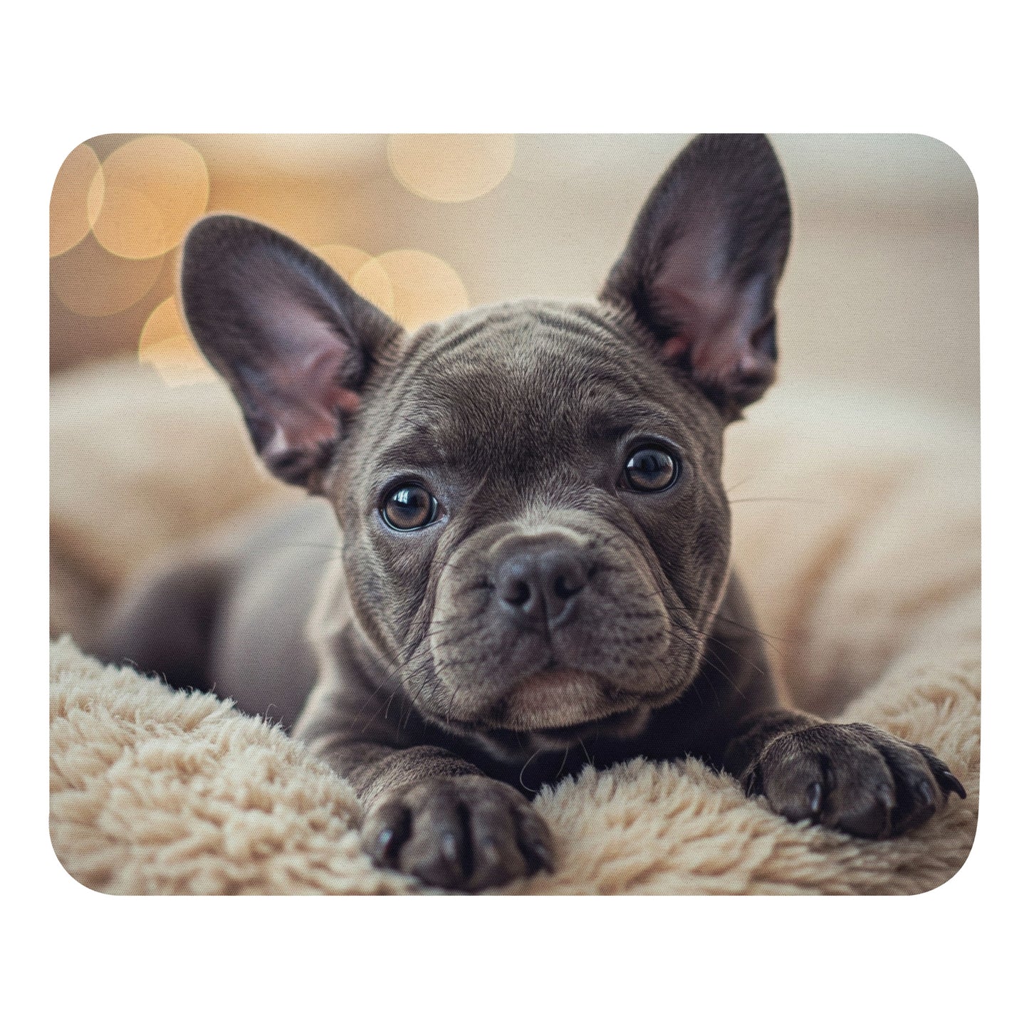 Grey Frenchie Mouse Pad