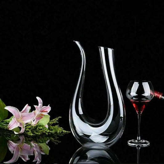 Crystal U-shaped  Wine Decanter