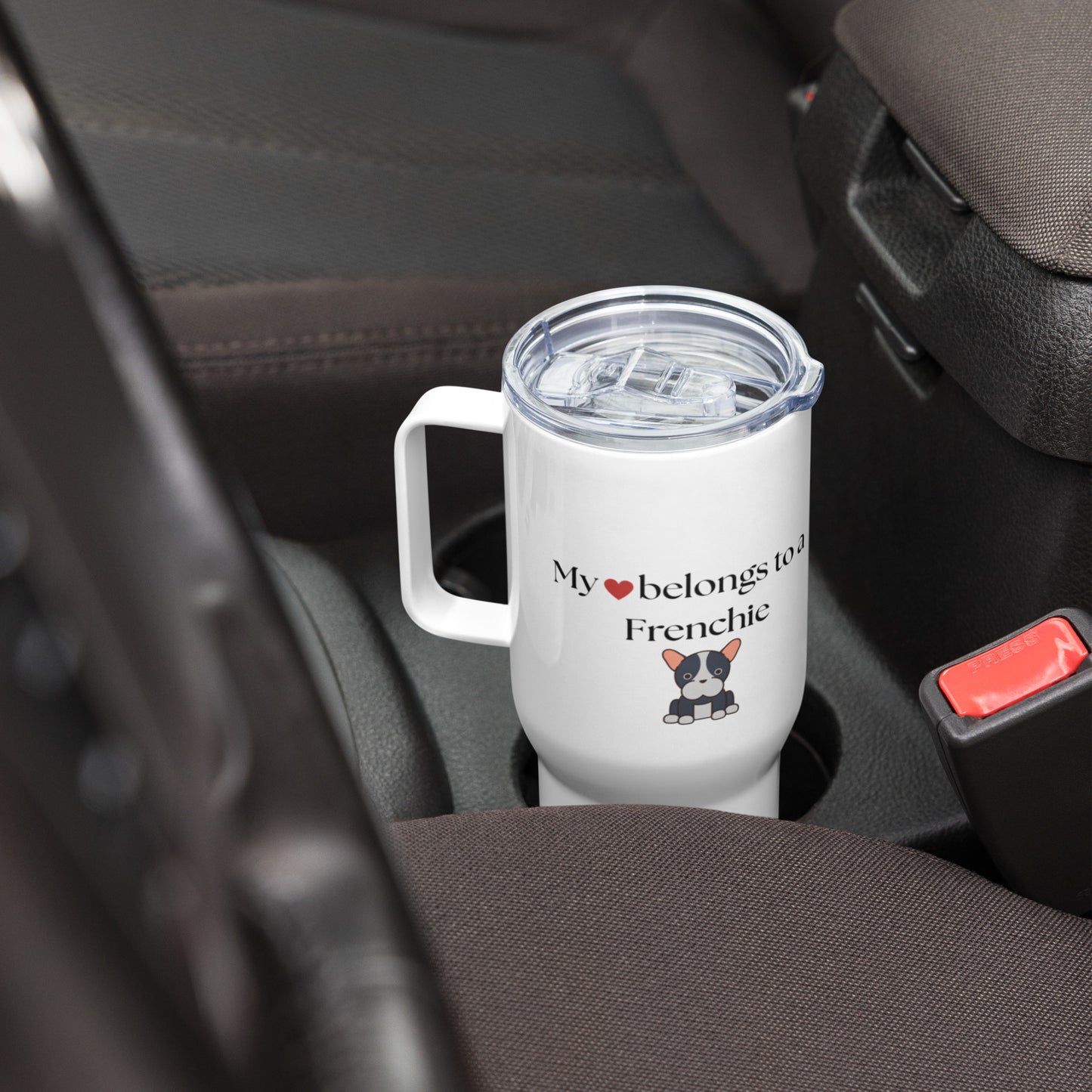 Heart Travel Mug With a Handle